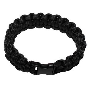 Náramok Paracord čierny 1,9cm M