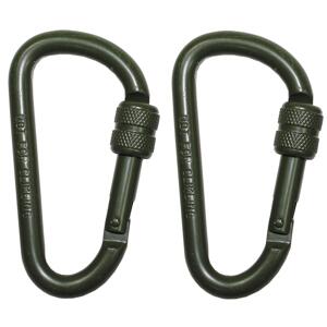 Karabína s poistkou 8 x 80mm olive (2ks)