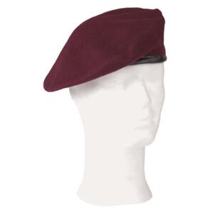 Baret červený 100% vlna 60