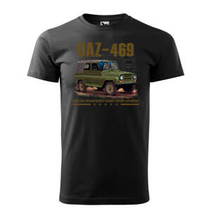 Tričko detské UAZ-469 čierne 146cm / 10 rokov