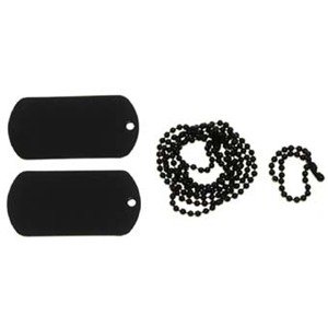 ID známky čierne US Dog-Tag