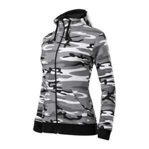 Mikina Camo Zipper dámska urban XXL