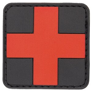 Patch Medic kríž prvá pomoc čierny