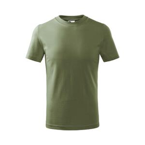Tričko detské Basic olive 134cm / 8 rokov