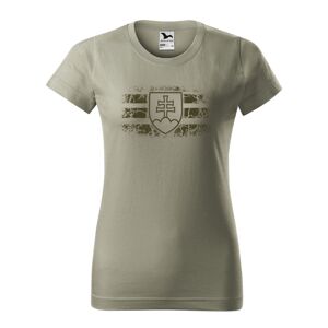 Tričko dámske SVK znak khaki XL