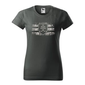 Tričko dámske SVK znak caster grey L