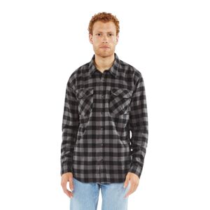 Flanelová košeľa Vintage Industries Harley sivá XXL