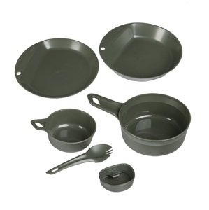 Kempingový stravovací set Wildo 6-dielny olive