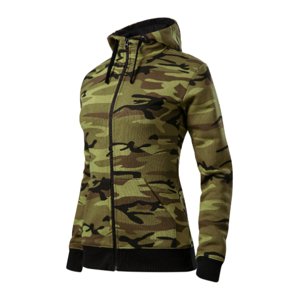 Mikina Camo Zipper dámska CZ green camo L
