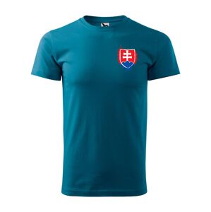 Tričko Slovenský Znak Petrol Blue L