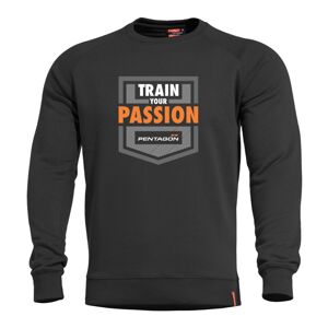 Mikina Pentagon Hawk Train Your Passion čierna L