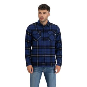 Flanelová košeľa Vintage Industries Sem Kobalt Check XXL