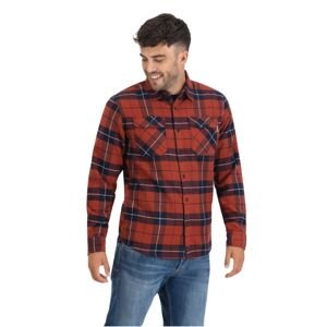 Flanelová košeľa Vintage Industries Sem Orange Check L