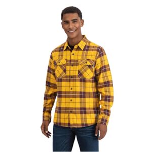Flanelová košeľa Vintage Industries Sem Yellow Check L