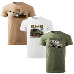 Tričko 3x akciový set - Tank + V3S + UAZ L