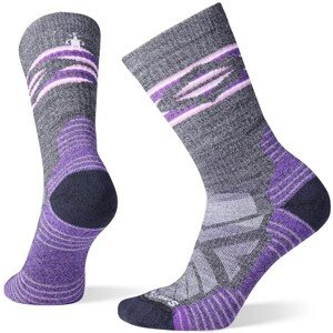 Smartwool W HIK LGHT CU BR STR PAT CR S charcoal/light gray Veľkosť: L ponožky