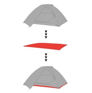 Hannah GROUNDSHEET 3 graphite Veľkosť: UNI podlaha