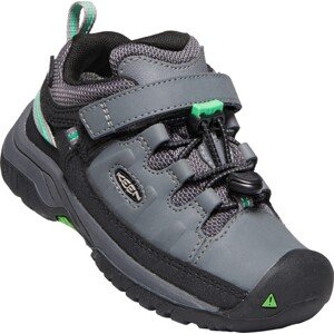 Keen Targhee LOW WP CHILDREN steel grey / irish green Veľkosť: 31 detské topánky