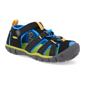 Keen SEACAMP II CNX CHILDREN black / brilliant blue Veľkosť: 24 detské sandále