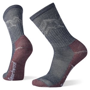 Smartwool CLASSIC HIKE LIGHT CUSHN MNTN PTTRN CRW deep navy Veľkosť: L ponožky