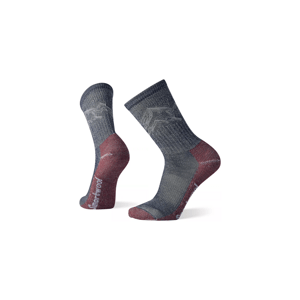 Smartwool CLASSIC HIKE LIGHT CUSHN MNTN PTTRN CRW deep navy Veľkosť: M ponožky