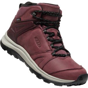 Keen TERRADORA II LEATHER MID WP W wine/black Veľkosť: -38 dámske topánky