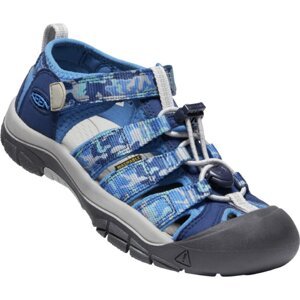 Keen NEWPORT H2 YOUTH camo/bright cobalt Veľkosť: 38 detské sandále