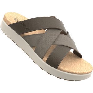 Keen ELLE MIXED SLIDE WOMEN brindle/birch Veľkosť: 37,5 papuče