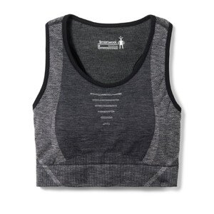 Smartwool W INTRAKNIT RACERBACK BRA black heather Veľkosť: XS spodná bielizeň