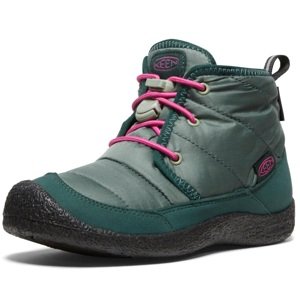 Keen HOWSER II CHUKKA WP CHILDREN dark forest/fuchsia purple Veľkosť: 31 detské topánky