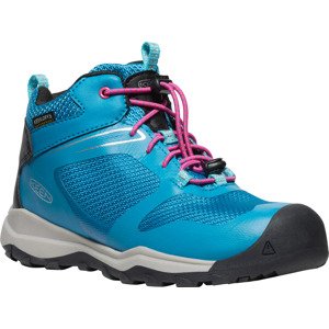 Keen WANDURO MID WP YOUTH fjord blue/fuchsia purple Veľkosť: -35 detské topánky