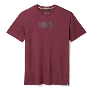 Smartwool ACTIVE LOGO GRAPHICS TEE black cherry Veľkosť: L tričko