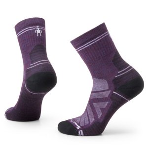 Smartwool W HIKE LIGHT CUSHION MID CREW purple iris Veľkosť: L dámske ponožky