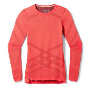 Smartwool W INTRAKNIŤ THERMAL MERINO BL CREW scarlet-black cherry Veľkosť: XS spodná bielizeň