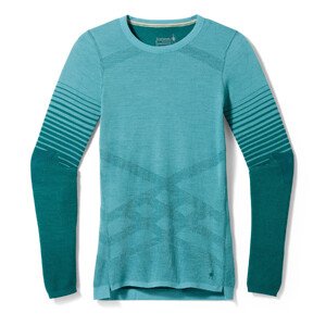 Smartwool W INTRAKNIT THERMAL MERINO BL PATTERN CREW cascade-emerald Veľkosť: S spodná bielizeň
