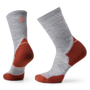 Smartwool W RUN COLD WEATHER TARGETED CUSHION CREW light gray Veľkosť: L ponožky