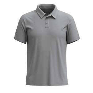 Smartwool SHORT SLEEVE POLO-MERINO/CTTN light gray heather Veľkosť: L pánske tričko