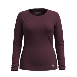 Smartwool W CLASSIC AS MERINO BL CREW B eggplant Veľkosť: S dámske tričko