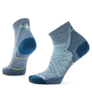 Smartwool W RUN ZERO CUSHION ANKLE pewter blue Veľkosť: S dámske ponožky