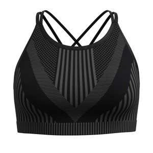 Smartwool W INTRAKNIŤ STRAPPY BRA black heather Veľkosť: L dámske podprsenka