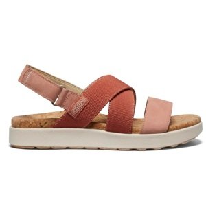 Keen ELLE CRISS CROSS WOMEN baked clay/cork Veľkosť: 37,5 dámske sandále