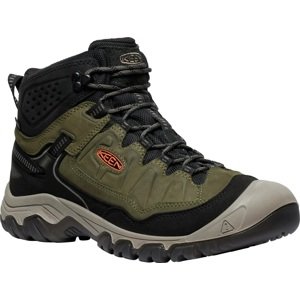Keen TARGHEE IV MID WP MEN dark olive/gold flame Veľkosť: 47,5 pánske topánky