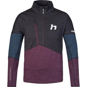 Hannah NIRO HZ anthracite/prune purple mel Veľkosť: XL pánska mikina