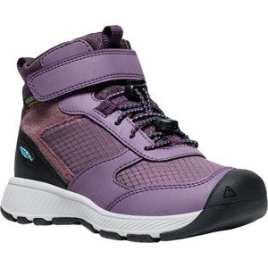 Keen SKUA MID WP CHILDREN black plum/plum perfect Veľkosť: -30 detské topánky