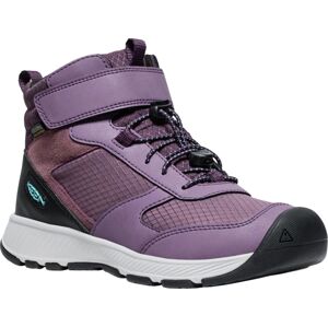 Keen SKUA MID WP YOUTH black plum/plum perfect Veľkosť: -32/33 detské topánky