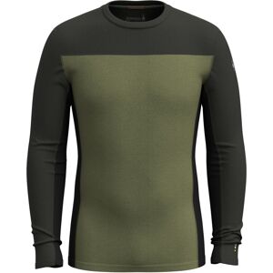 Smartwool M CLASSIC THERMAL MERINO BL COLORBLOCK CREW B zimné moss-north woods Veľkosť: L pánske tričko