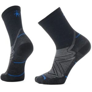 Smartwool RUN ZERO CUSHION MID CREW black Veľkosť: L unisex ponožky