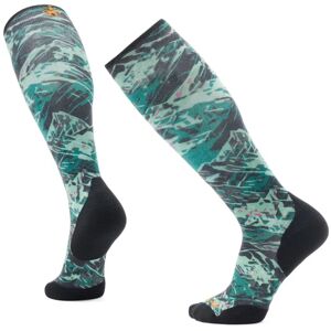 Smartwool SKI TC GREEN SLOPES PRINT OTC black Veľkosť: L unisex ponožky