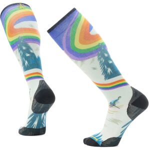 Smartwool SKI ZERO CUSHION RAINBOW TRAILS PRNT OTC lagúna blue Veľkosť: L unisex ponožky