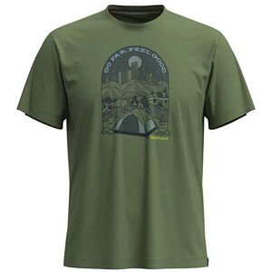 Smartwool STREETS TO PEAKS GRAPHIC SS TEE fern green Veľkosť: L unisex tričko